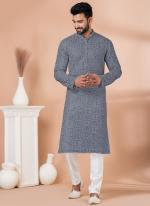 Viscose Grey Festival Wear Sequins Work Readymade Kurta Pajama